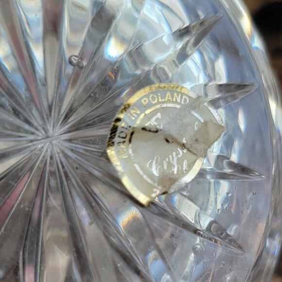 VTG POLONIA CRYSTAL Candle Globes or Rose Bowls- Poland - Picture 7 of 8